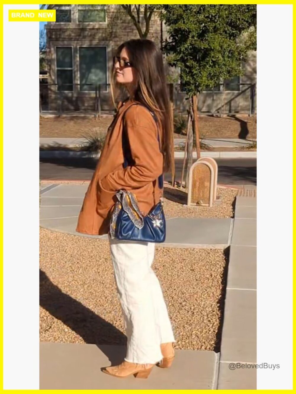 Faux Suede Button Down Long Sleeve Shacket Coat - Picture 6 of 7